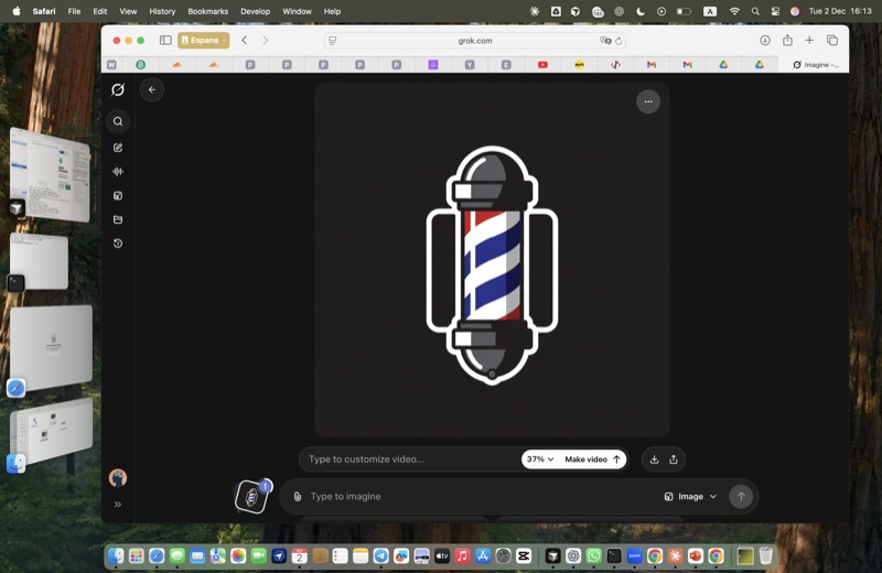 Video generation window